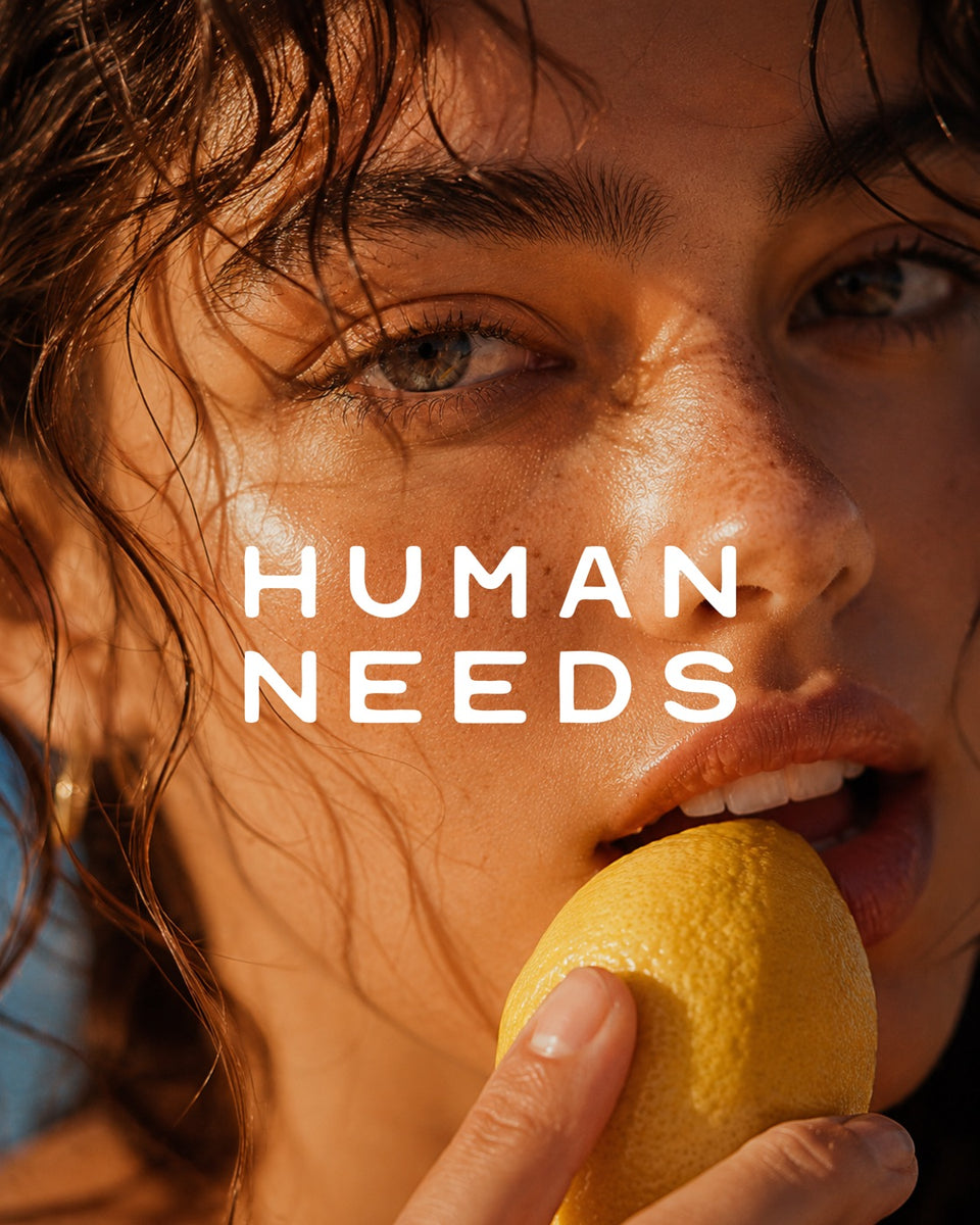 HUMAN NEEDS — レモンを口にする人のキービジュアル